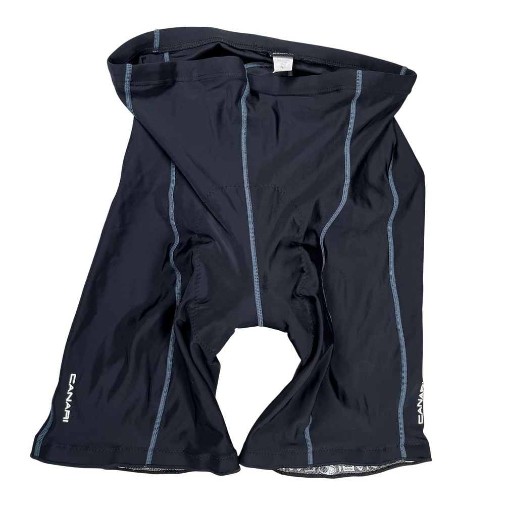 Canari Cycling Shorts Mens XXL Black Padded Compression Biking Shorts‎